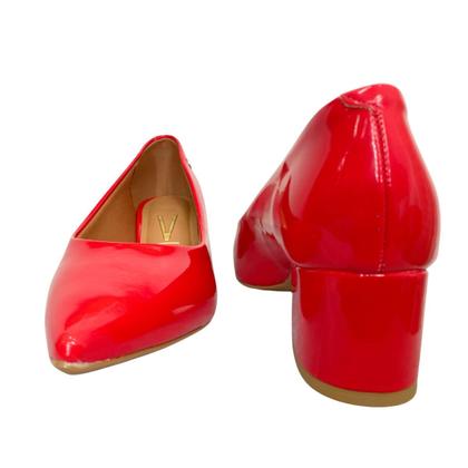 Imagem de Scarpin Feminino Vizzano Salto Médio Bloco Grosso