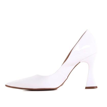 Imagem de Scarpin Feminino Zariff Verniz Branco
