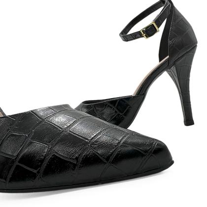 Imagem de Scarpin Mozione Sapato Feminino Salto Alto 10cm Com Fivela 107