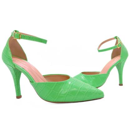 Imagem de Scarpin Mozione Sapato Feminino Salto Alto 10cm Com Fivela 107