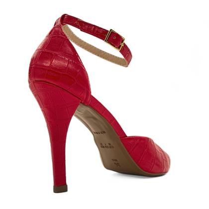 Imagem de Scarpin Mozione Sapato Feminino Salto Alto 10cm Com Fivela 107