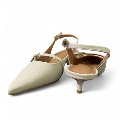 Imagem de Scarpin Salto Baixo Off Com Fivela Vizzano 1441103