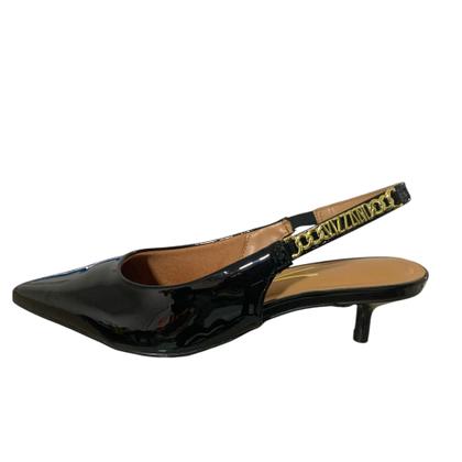Imagem de Scarpin Salto Baixo Preto Verniz Vizzano 1441107