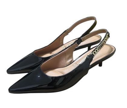 Imagem de Scarpin Salto Baixo Preto Verniz Vizzano 1441107