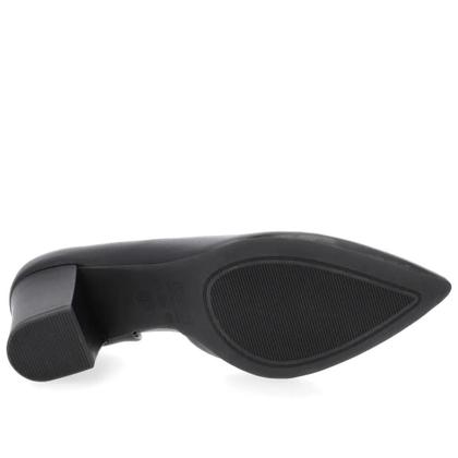 Imagem de Scarpin salto bloco detalhe costura usaflex couro