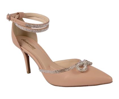 Imagem de Scarpin Salto Fino Com Laço e Tiras de Strass