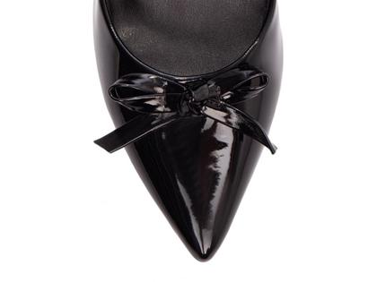 Imagem de Scarpin Sapato Feminino Salto Médio Baixo Bico Fino Laço 6,5cm EMILY ONLINE