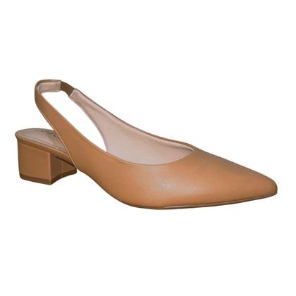 Imagem de Scarpin Slingback de Salto Bloco Feminino Beira Rio 4182.220 Marrom