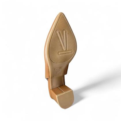 Imagem de Scarpin Slingback Vizzano 1290.503 Original de Salto Bloco Médio com Ajuste de Elástico e Bico Fino