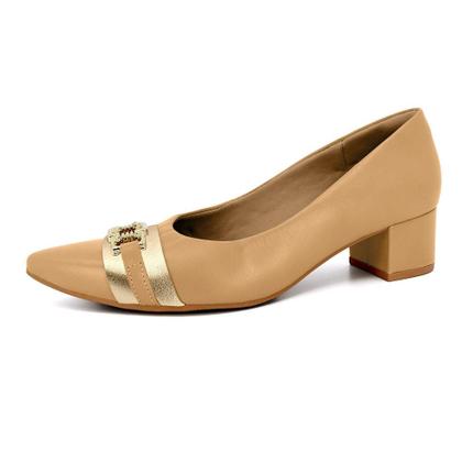 Imagem de Scarpin usaflex salto bloco ref mm0502 feminino