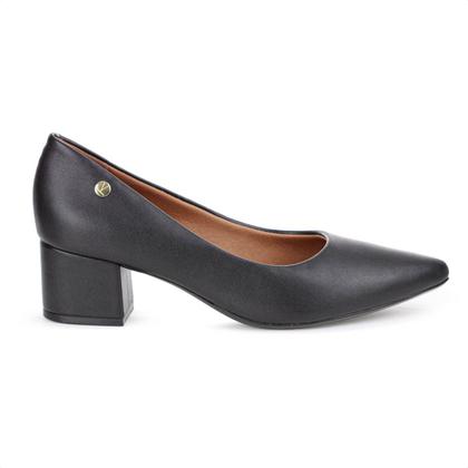 Imagem de Scarpin Vizzano Pelica Salto Bloco Preto - Feminino