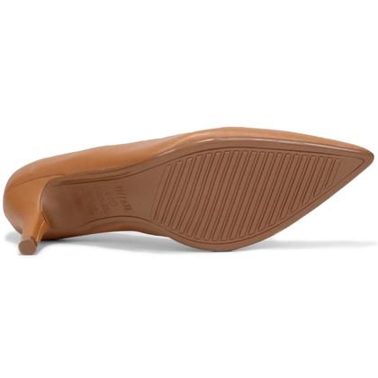 Imagem de Scarpin Vizzano Salto Alto Bico Fino Fosco - Caramelo