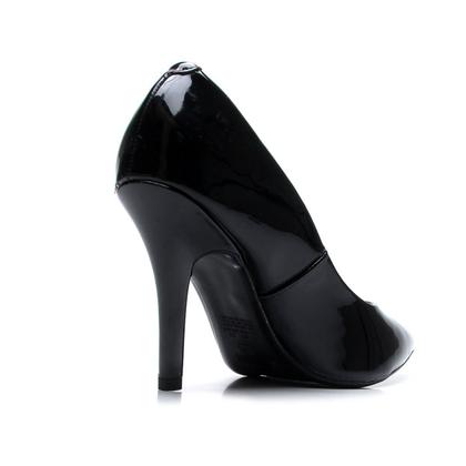 Imagem de Scarpin Vizzano Salto Alto Bico Fino Verniz - Preto