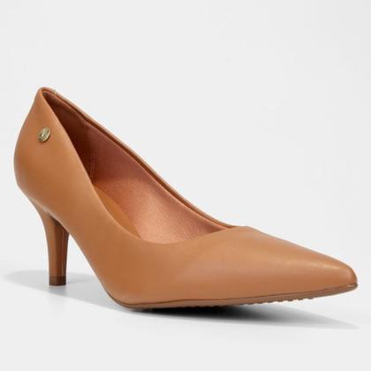 Imagem de Scarpin Vizzano Salto Médio Bico Fino - Camel