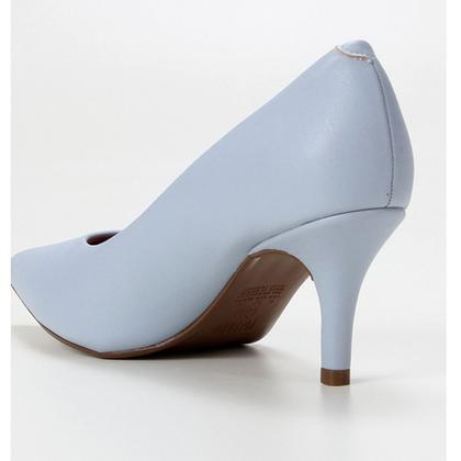 Imagem de Scarpin Vizzano Salto Médio Bico Fino Feminino - Azul Claro