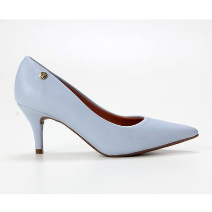 Imagem de Scarpin Vizzano Salto Médio Bico Fino Feminino - Azul Claro