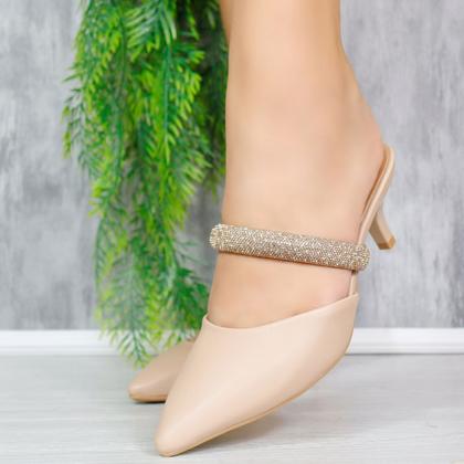 Imagem de Scarpin Vizzano Salto Médio Brilho Mule Elegante 1122.886