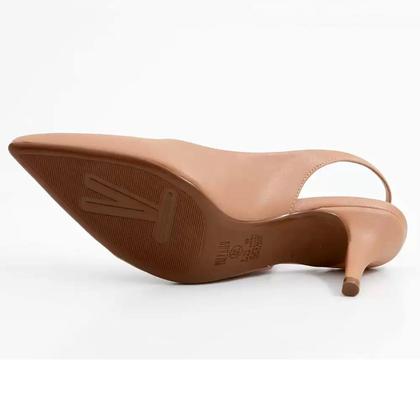 Imagem de Scarpin Vizzano Slingback Salto Fino Médio - Bege