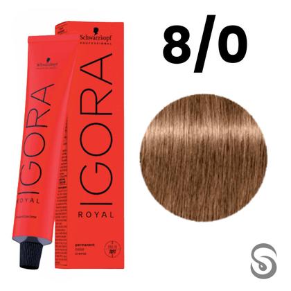 Imagem de Schwarzkopf Igora Royal Coloração 8/0 Louro Claro Natural 60ml