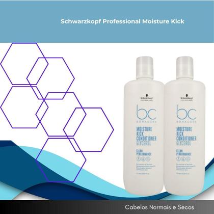 Imagem de Schwarzkopf Moisture Kick Kit 2 Condicionador 1L
