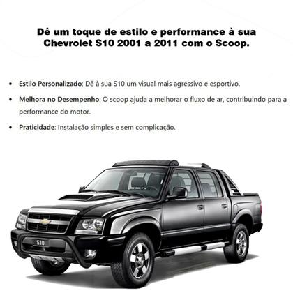 Imagem de Scoop Entrada de Ar S10 2001 2002 2003 2004 2005 2006 a 2011