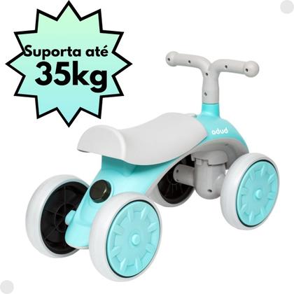Imagem de Scooter Bike Bicicleta de Equilibrio Azul Infantil Bebe Criança 4 Rodas 18032 Buba