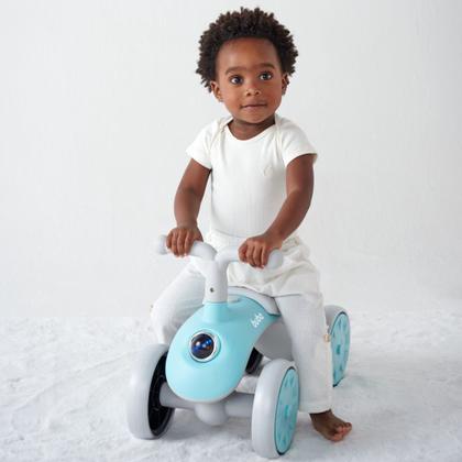 Imagem de Scooter Bike Bicicleta de Equilibrio Azul Infantil Bebe Criança 4 Rodas 18032 Buba