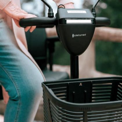 Imagem de Scooter Motorizada Elétrica Dobrável LB Light até 136kg Quadriciclo Prática Confortável Dellamed