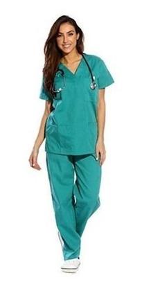 Imagem de Scrub Pijama Cirúrgico Feminino Oxford Não Amassa-hospitalar