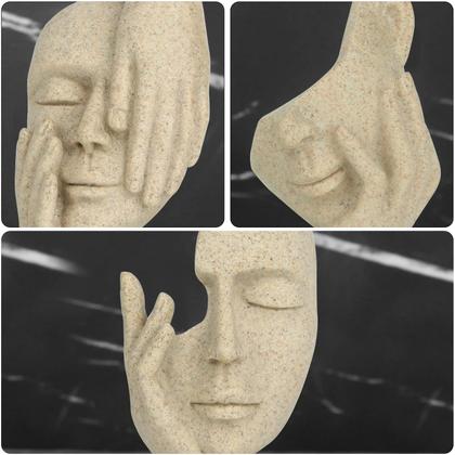 Imagem de Sculpture prosfalt Thinker Statue Modern Home Resin 3 unidades