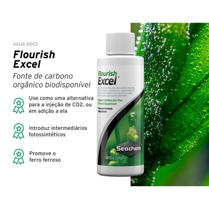 Imagem de Seachem Flourish Excel 100ml Fertilizante para Aquário Plantado