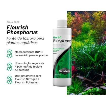 Imagem de Seachem Flourish Phosphorus 250ml Fertilizante Fósforo Aquário Plantado
