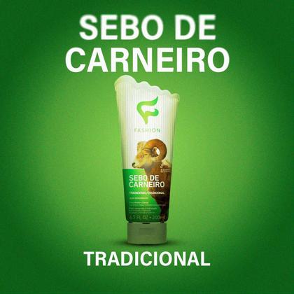 Imagem de Sebo de Carneiro Tradicional Creme Hidratante 200ml Fashion