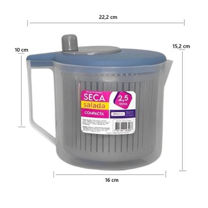 Imagem de Seca Salada com Cesto Compacta 2,5 L Mix Home