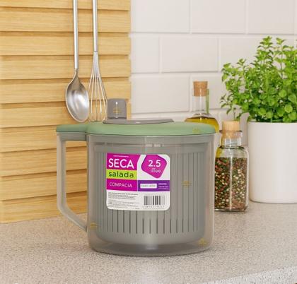 Imagem de Seca Salada com Cesto Compacta 2,5 L Mix Home