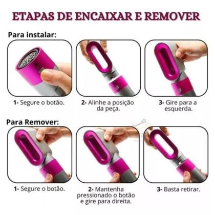 Imagem de Secador Alisador De Cabelo 5 Em 1 Multifuncional