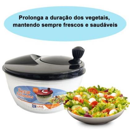 Imagem de Secador Centrifuga De Salada Seca Folhas Verduras Legumes 4l