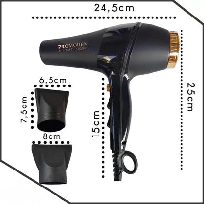 Imagem de Secador De Cabelo 5000 W De Potência 110v Barato Uso Profissional