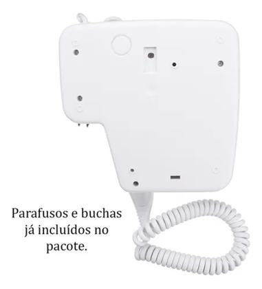 Imagem de Secador de Cabelo Banheiro Hotel Motel com Suporte de Parede com USB Carrega Celular