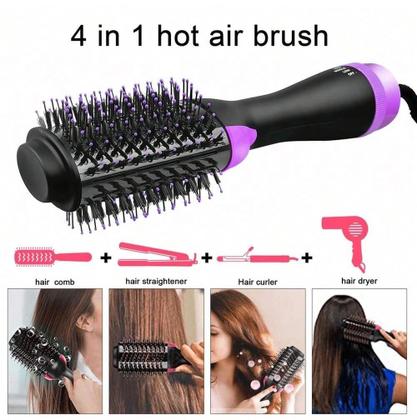 Imagem de Secador De Cabelo Britania Profissional 2100w Ions Tourmaline Tubi Difusor Cachos Prancha Cerâmica 220ºc Escova 4 em 1 City