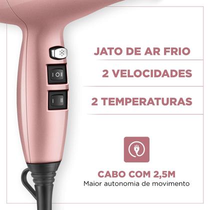 Imagem de Secador de Cabelo By Juliette Mondial Golden Rose 2000W SCP-JU-01