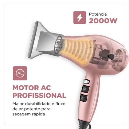 Imagem de Secador de Cabelo By Juliette Mondial Golden Rose 2000W SCP-JU-01