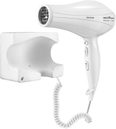 Imagem de Secador De Cabelo De Parede Britania 2000w Luxx White 220v