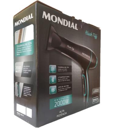 Imagem de Secador de Cabelo Mondial Black Tiff 2000W c/ Tourmaline Íon - Original com NF e Garantia