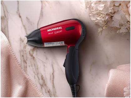 Imagem de Secador de Cabelo Mondial Max Travel SC-10 Vermelho