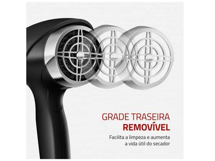 Imagem de Secador de Cabelo Mondial Tourmaline Íon Preto