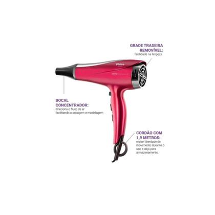 Imagem de Secador De Cabelo Philco Bivolt 2200w Original Lançamento
