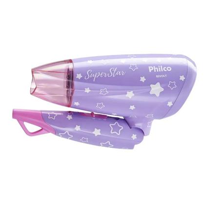 Imagem de Secador de Cabelo Philco Compact Travel 1200w Bivolt Roxo