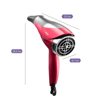 Imagem de Secador de Cabelo Philco Íons Tourmaline Cherry 2200W 2 Velocidades PSC2300