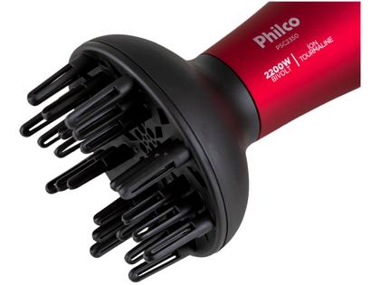 Imagem de Secador de Cabelo Philco Íons Tourmaline Cherry 2200W 2 Velocidades PSC2350